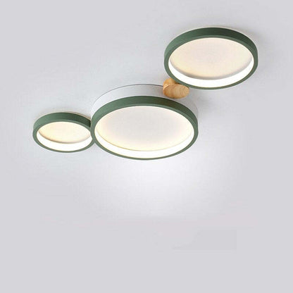LumièreÉlégante – Plafonnier en métal blanc et gris - Rynova