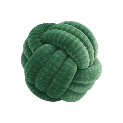 Coussin de lancer en balles nouées décoratives PlushKnot - Rynova