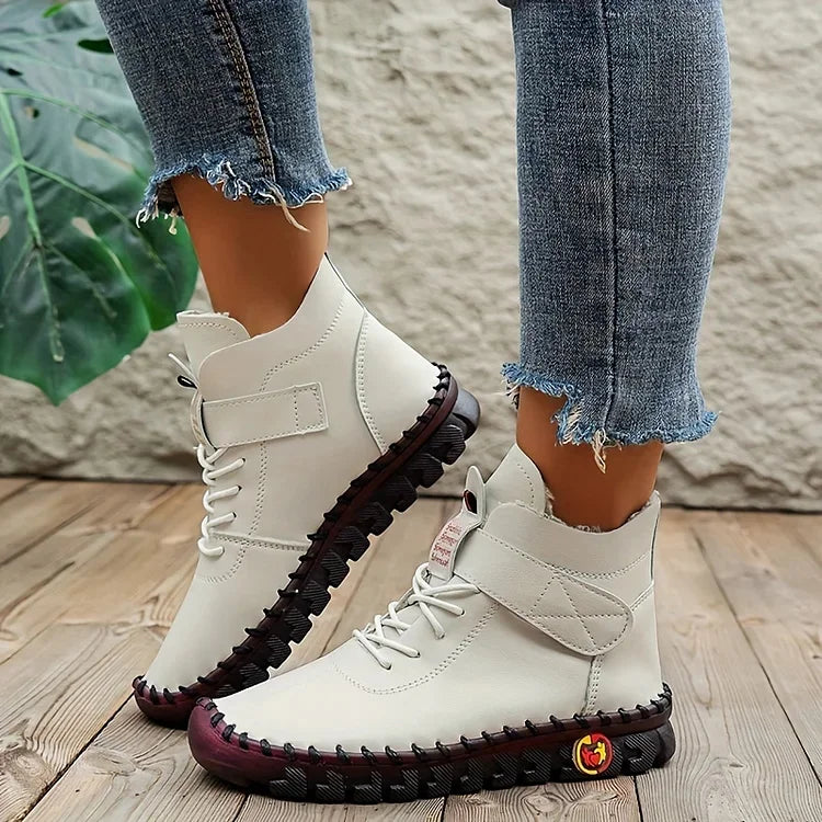 Élégance Céleste - Bottes orthopédiques en cuir pour confort et style - Rynova
