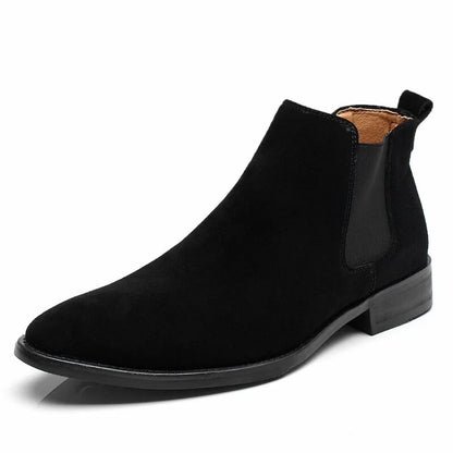 ClassiqueChic – Bottes Chelsea en Daim pour Hommes - Rynova
