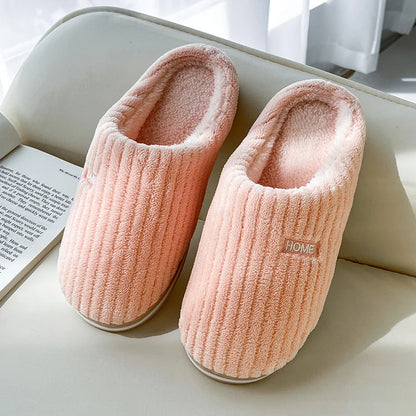 Chaleur Douce - Chaussons en coton douillets et antidérapants pour l'hiver - Rynova