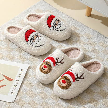 Chaleur Douillette - Chaussons en coton mignons de Noël pour couples - Rynova
