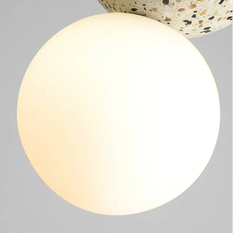 Luminara - Petite Suspension LED Moderne en Verre Noir et Blanc pour Salle à Manger - Rynova