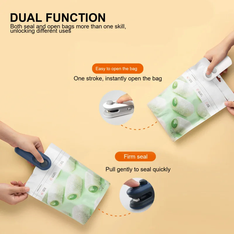 SealPro - Mini Scelleuse Portable USB Rechargeable pour Sacs Alimentaires - Rynova