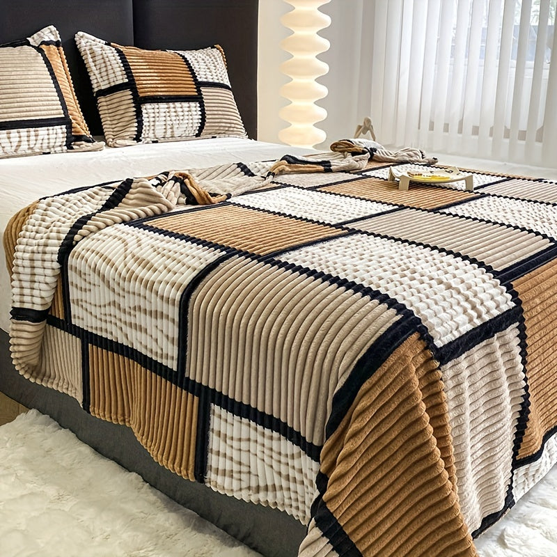 CocoonChic - Couverture en flanelle douce et polyvalente pour toutes saisons - Rynova