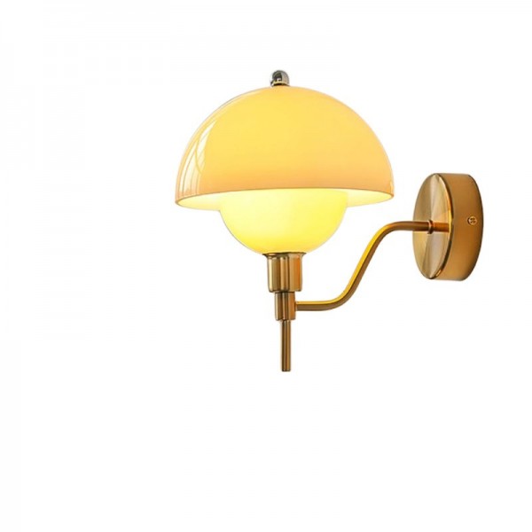 Lampe Murale Lumière de Champignon Crème – Élégance Enchantée pour Votre Décor Intérieur - Rynova