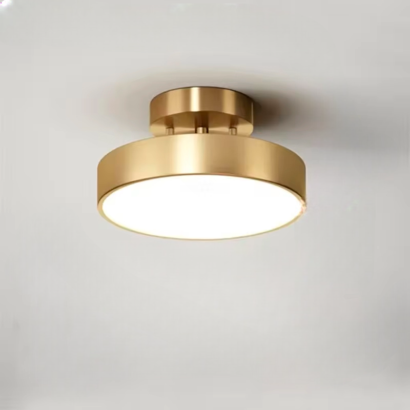 ÉclatCuivre – Lustre Cuivre Rond pour Entrée et Chambre - Rynova