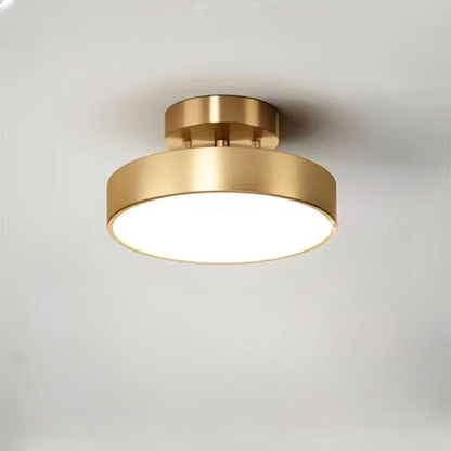 ÉclatCuivre – Lustre Cuivre Rond pour Entrée et Chambre - Rynova