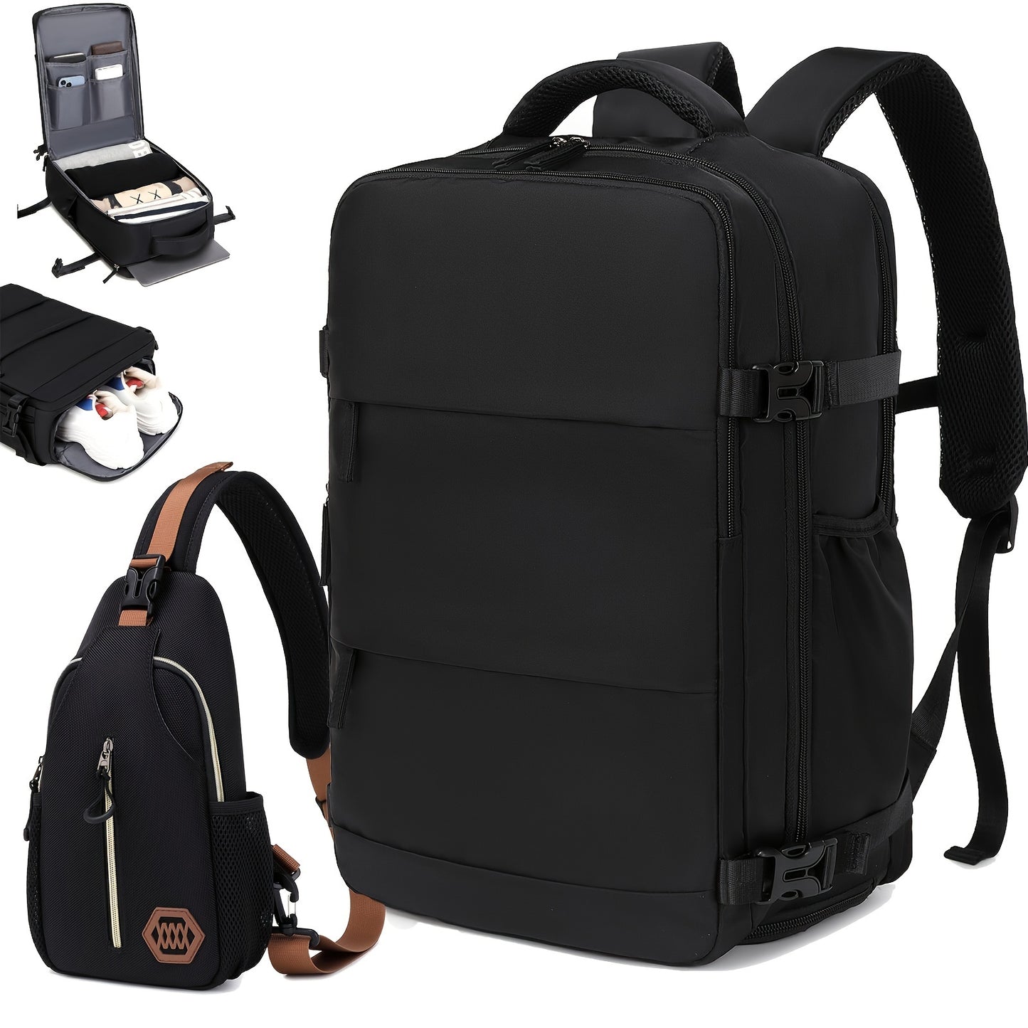 VoyageMax – Sac à Dos Grande Capacité avec Compartiment à Chaussures - Rynova