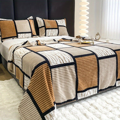 CocoonChic - Couverture en flanelle douce et polyvalente pour toutes saisons - Rynova