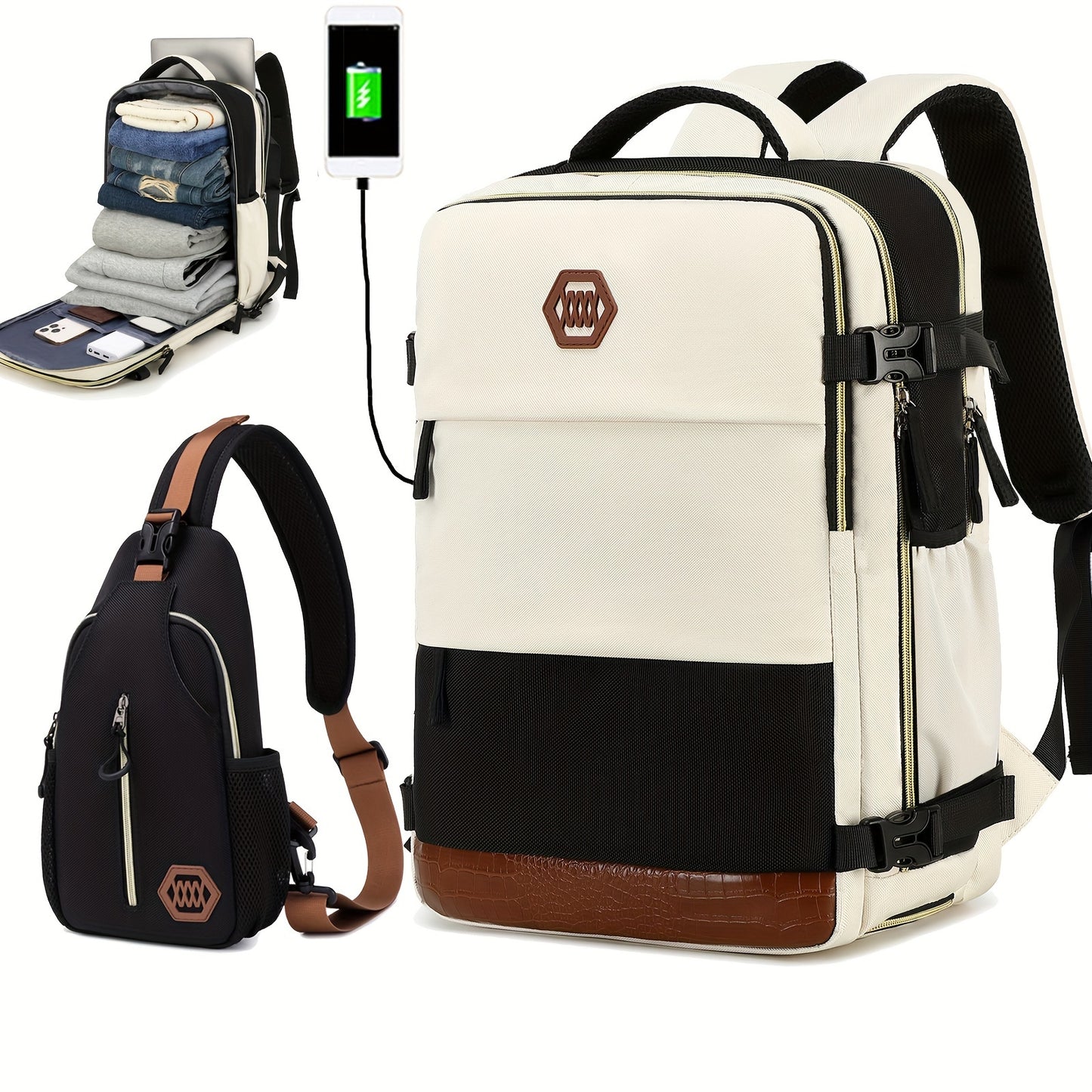 VoyageMax – Sac à Dos Grande Capacité avec Compartiment à Chaussures - Rynova