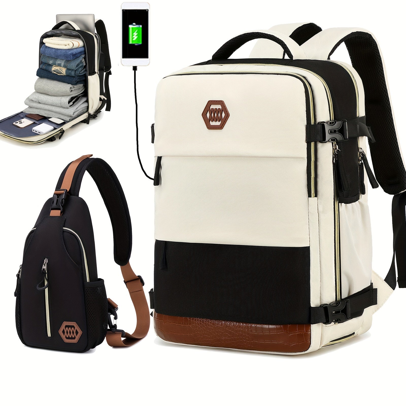 VoyageMax – Sac à Dos Grande Capacité avec Compartiment à Chaussures - Rynova