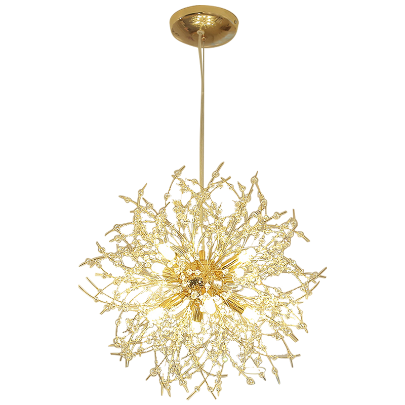 LunaBrillante - Suspension LED Design Métal Blanc & Doré pour une Ambiance Raffinée - Rynova