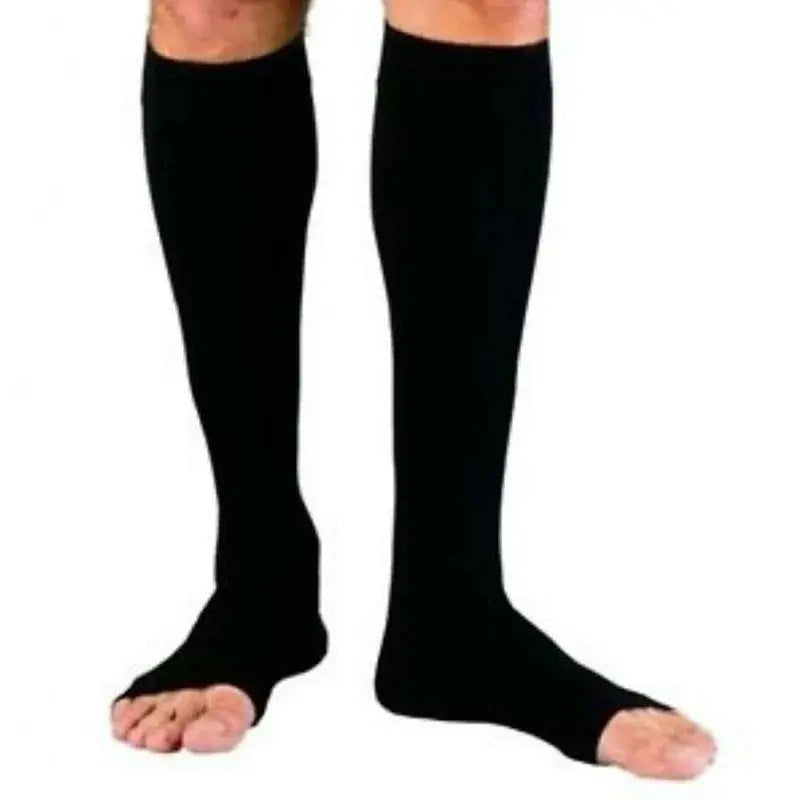 CompressioZip - Chaussettes de Compression Ouvertes avec Fermeture Éclair - Rynova