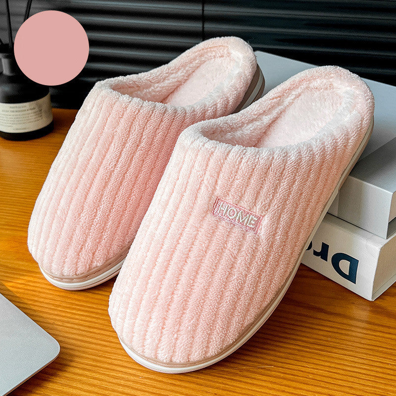 Chaleur Douce - Chaussons en coton douillets et antidérapants pour l'hiver - Rynova