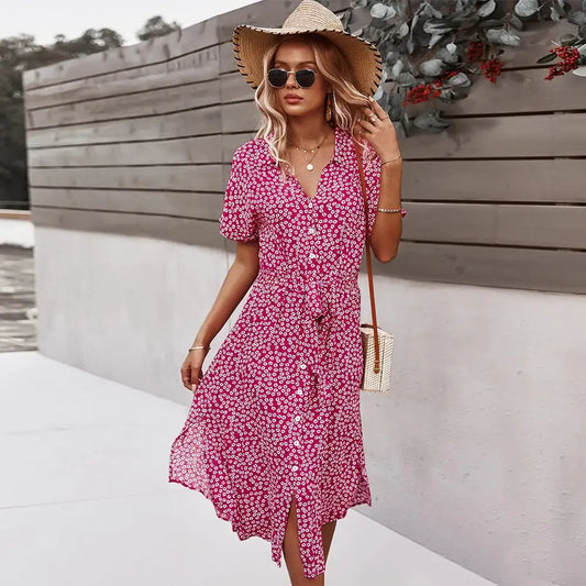 Robe Élégante avec Boutons - Rynova