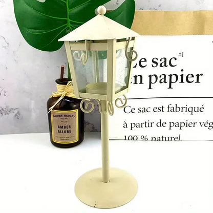 ÉclatRétro - Porte-Bougie en Métal Élégant avec Design Pavillon - Rynova