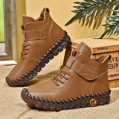 Élégance Céleste - Bottes orthopédiques en cuir pour confort et style - Rynova