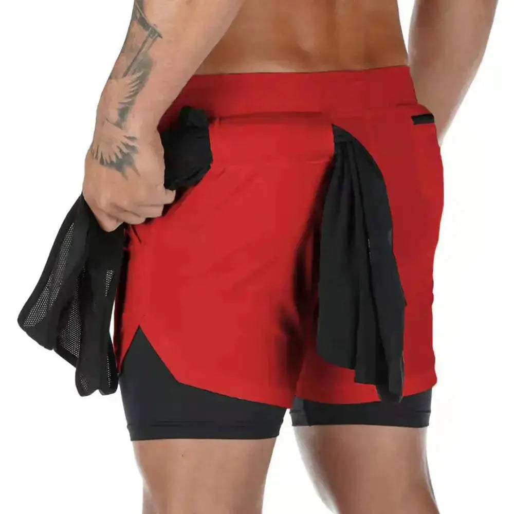 FlexiRun - Short de Compression Double-Couche pour le Jogging - Rynova