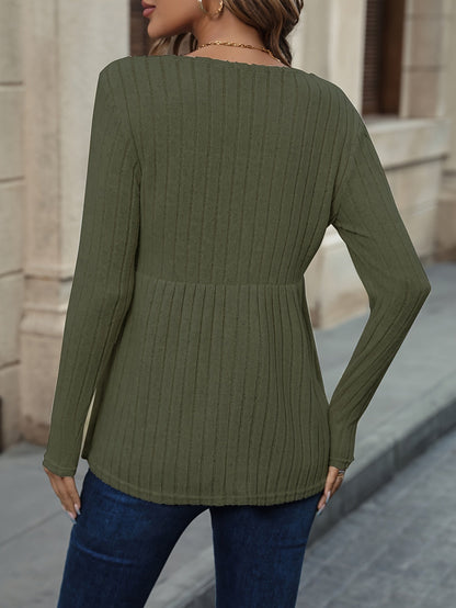ÉléganceRib – Pull Côtelé Chic et Confortable - Rynova