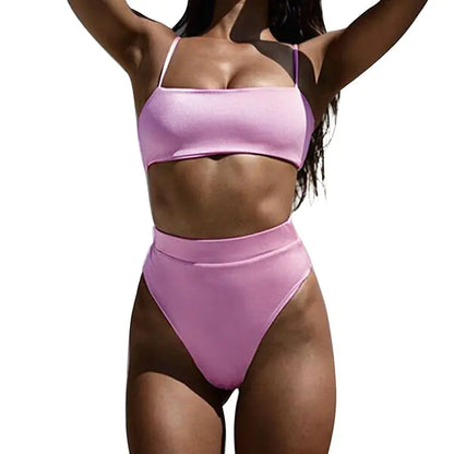 AquaCharm - Ensemble de bikini à côtes brésiliennes - Rynova