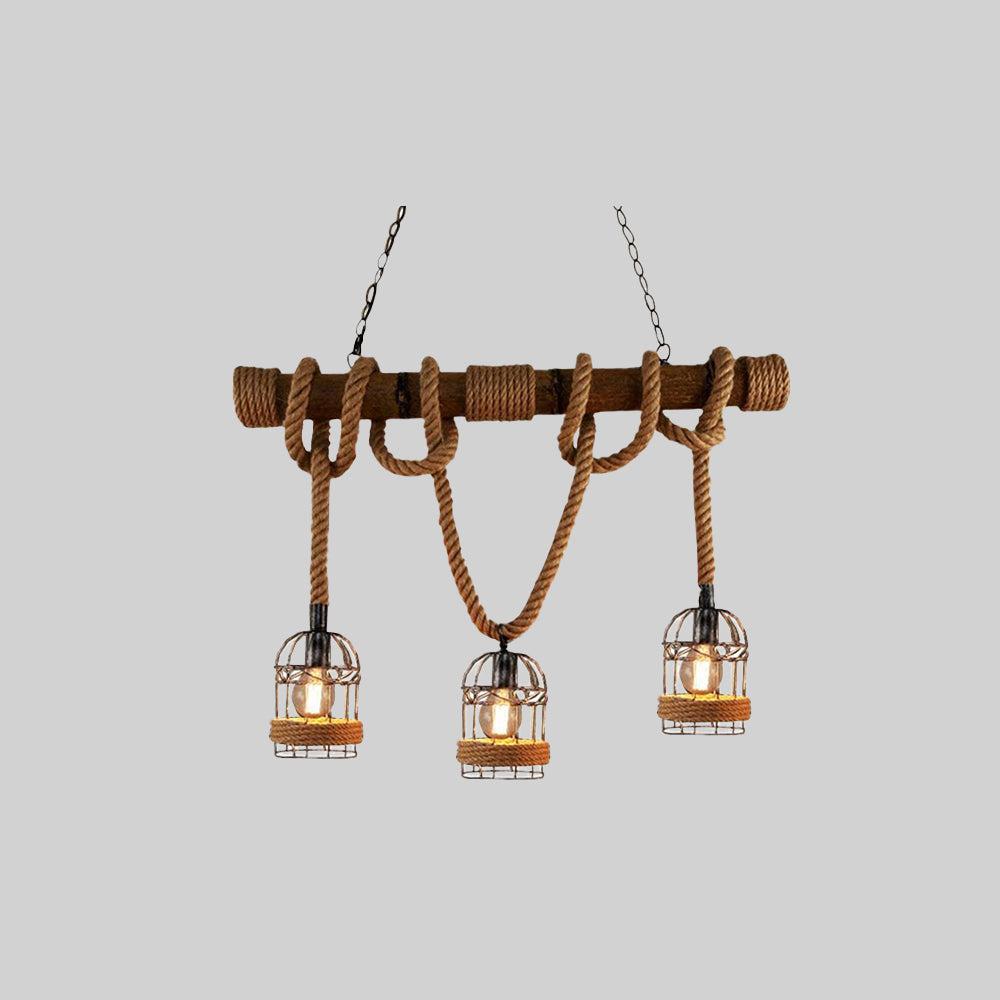 LumièreRétro – Suspension Vintage en Bois et Métal - Rynova