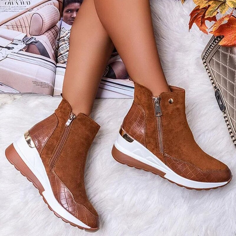 ChicConfort - Bottines orthopédiques élégantes avec semelles Comfort+ - Rynova