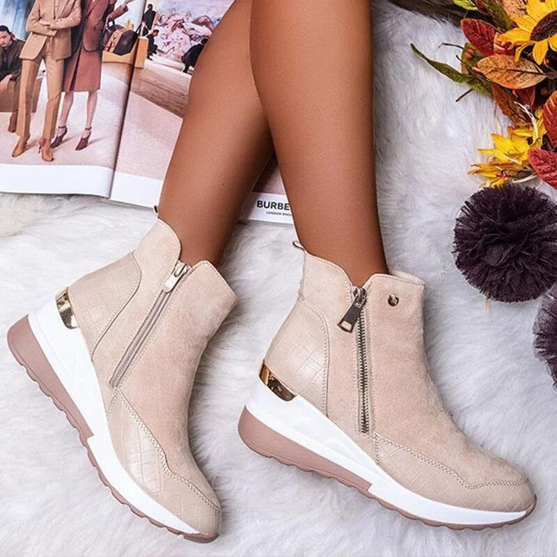 ChicConfort - Bottines orthopédiques élégantes avec semelles Comfort+ - Rynova