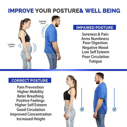 Posture Plus - Correcteur de Posture Entièrement Ajustable | Améliorez Votre Posture et Santé Dorsale - Rynova