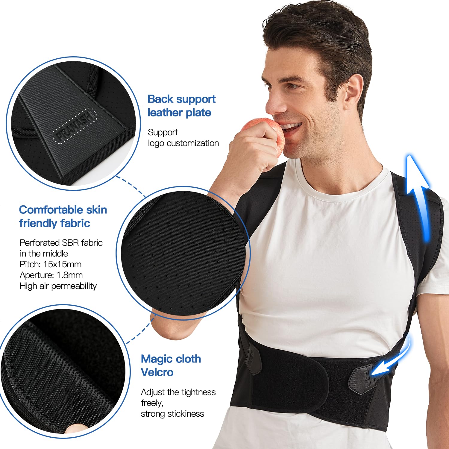 Posture Plus - Correcteur de Posture Entièrement Ajustable | Améliorez Votre Posture et Santé Dorsale - Rynova