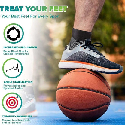ProRelief - Chaussettes compressives pour les pieds et les chevilles - Rynova