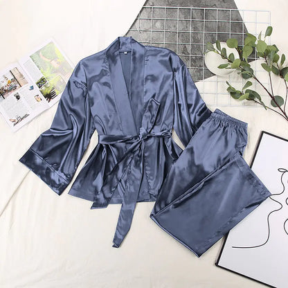 RêveVelours - Ensemble de Nuit Satiné 2 Pièces - Rynova