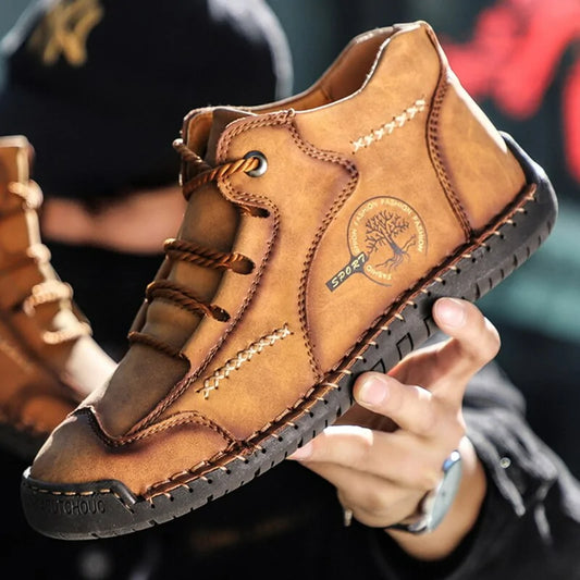 Bottes en cuir véritable EliteWalk | Chaussures élégantes et durables - Rynova