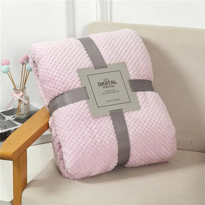 DouceHiver - Plaid Douillet en Flanelle pour Lit d'Hiver - Rynova