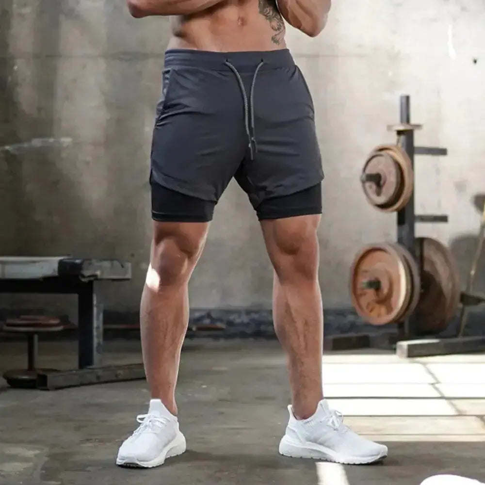 FlexiRun - Short de Compression Double-Couche pour le Jogging - Rynova