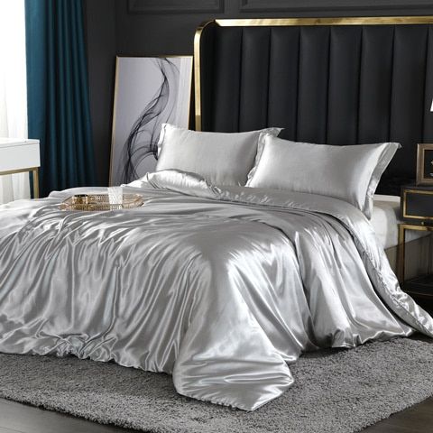 ÉléganceSatin – Ensemble de Literie Satin/Coton (4 Pièces) - Rynova