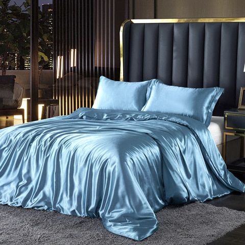 ÉléganceSatin – Ensemble de Literie Satin/Coton (4 Pièces) - Rynova