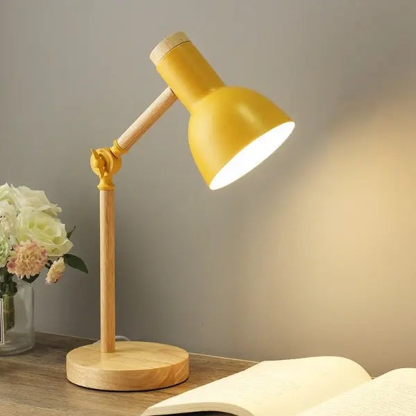 NordikLumi - Lampe de Bureau en Bois avec Éclairage LED - Rynova