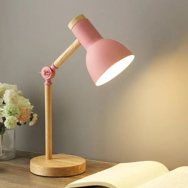 NordikLumi - Lampe de Bureau en Bois avec Éclairage LED - Rynova