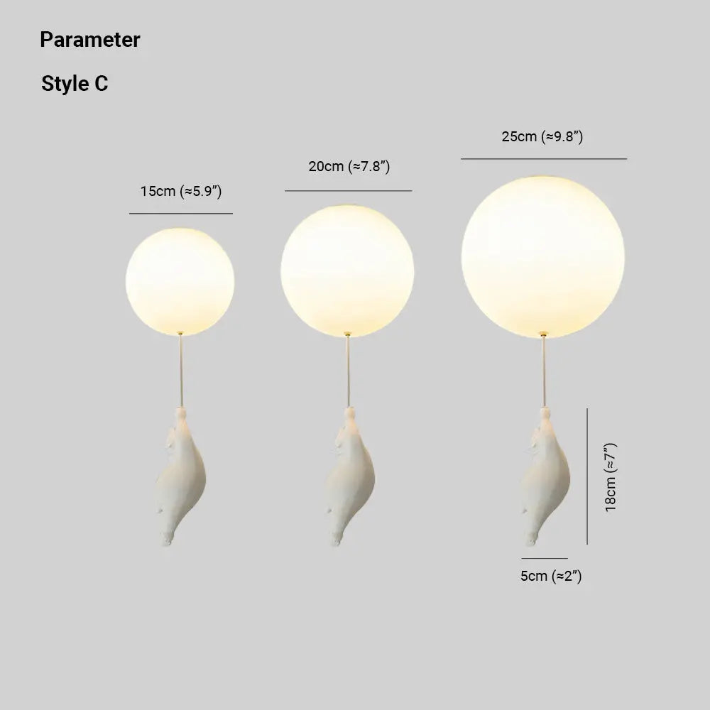 Fateh Balloon LED Plafondlamp - Rynova