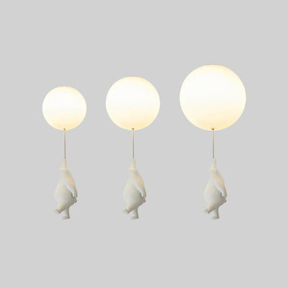Lumière Enchantée Kids - Suspension Ourson et Ballon pour Chambre d'Enfant - Rynova