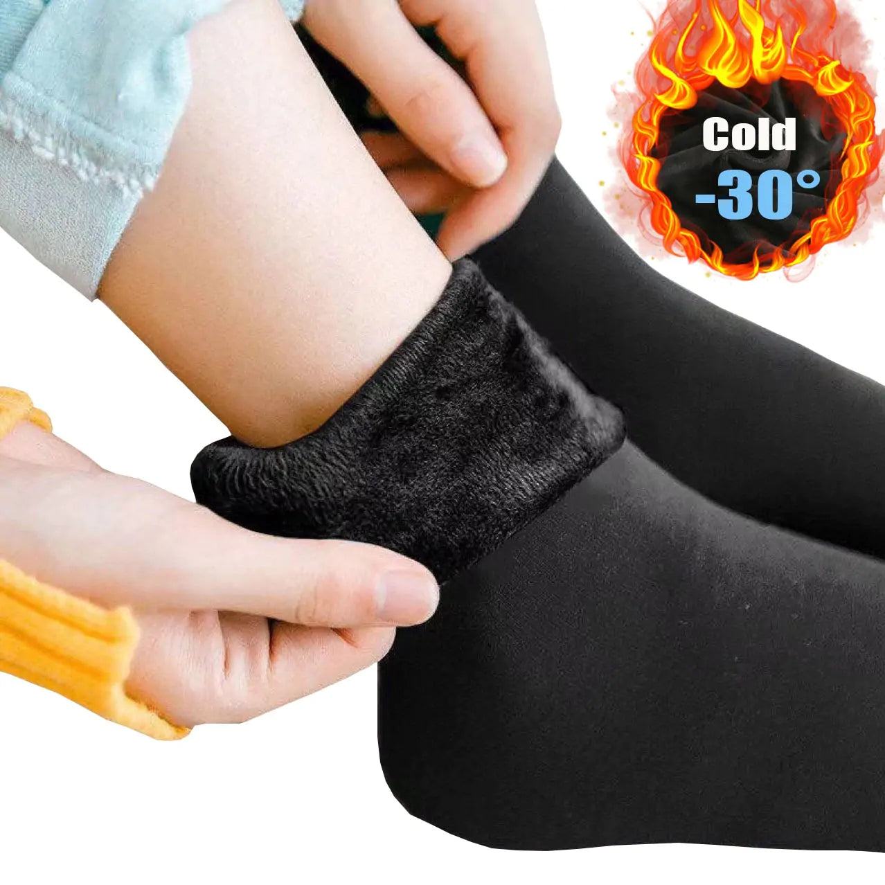 VeloursChaud - Chaussettes Thermiques de Luxe - Rynova