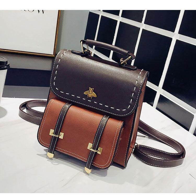AbeilleChic – Sac à Dos Vintage en Similicuir - Rynova