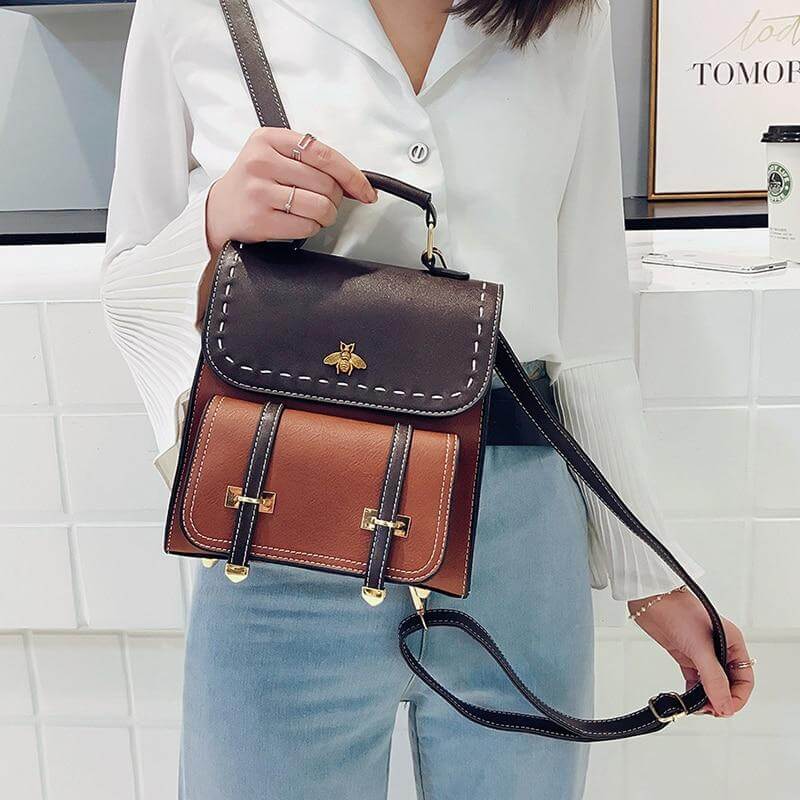 AbeilleChic – Sac à Dos Vintage en Similicuir - Rynova
