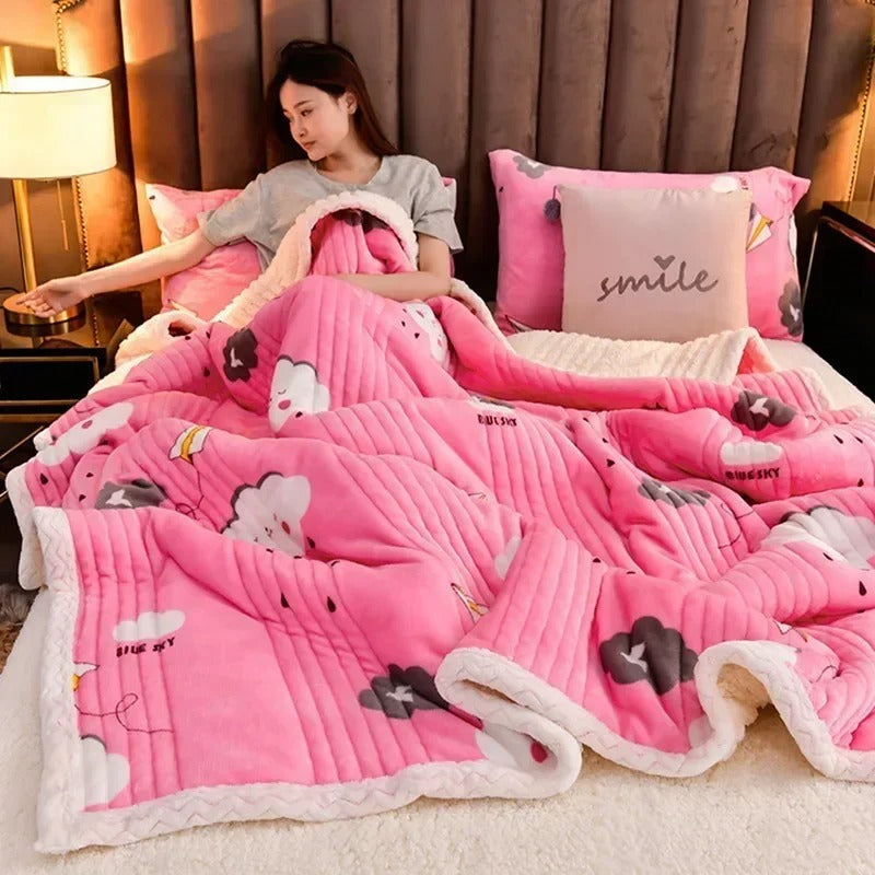 DouxCocon - Couverture Fluffy et Chaleureuse pour l'Hiver - Rynova