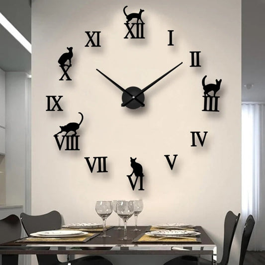 DecoHorloge – Grande Horloge Murale 3D pour Décoration Intérieure - Rynova