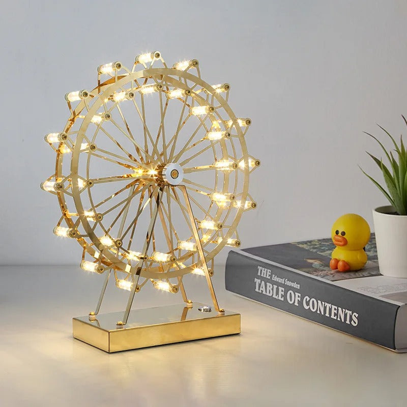 LumiRoue – Lampe de Table LED en Forme de Grande Roue de Designer - Rynova