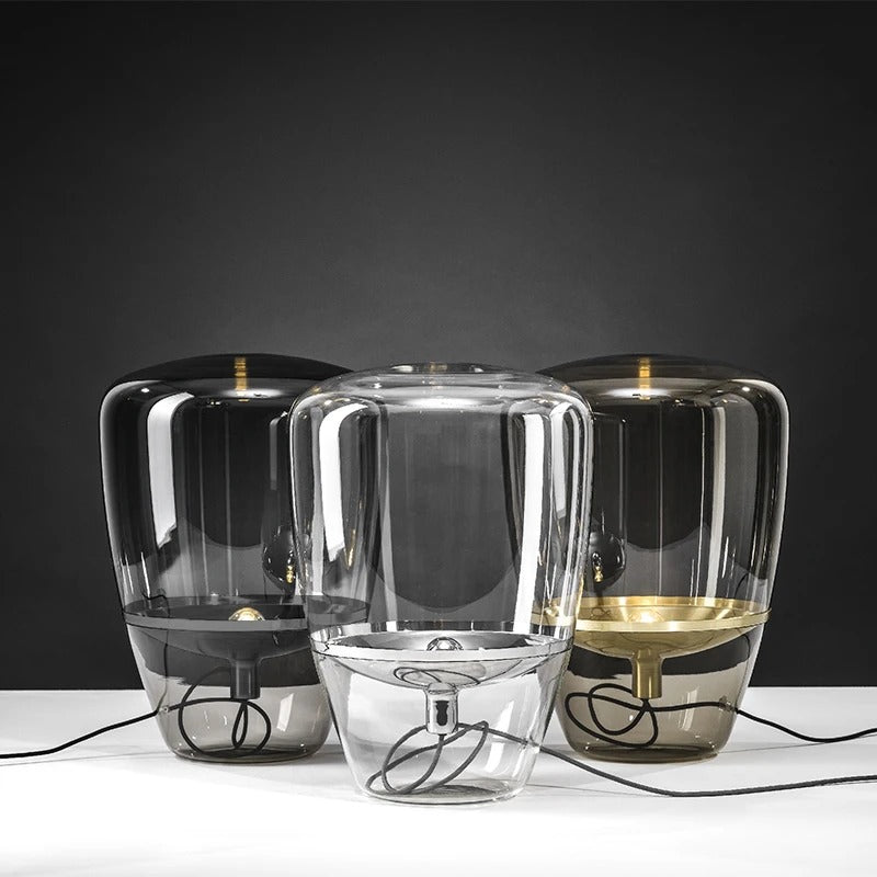 LumièreÉclat - Lampe de Table en Verre pour Salon avec Éclairage Élégant - Rynova