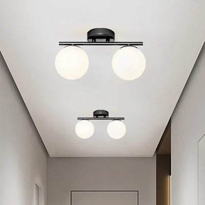 LumièreNordique - Plafonnier LED en Verre Élégant - Rynova