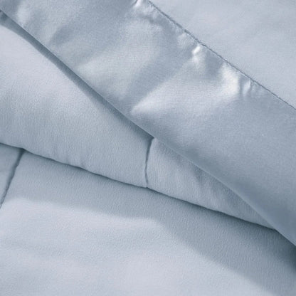 ÉléganceBleue - Couverture Décorative en Polyester avec Bord Satiné - Rynova